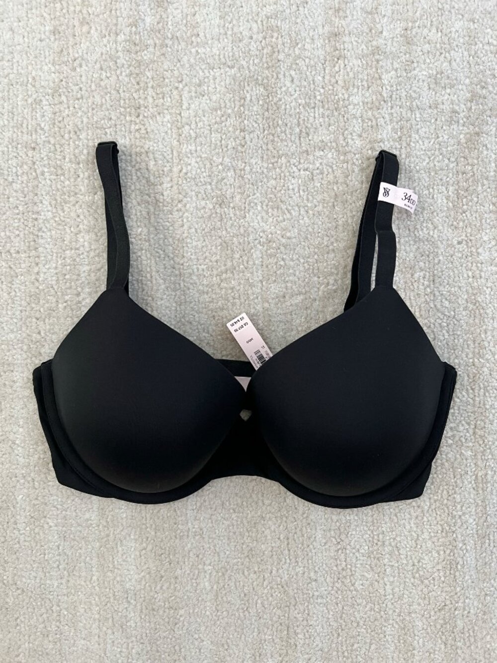 New Victoria’s Secret Black Push Up Tshirt Bra 34DD